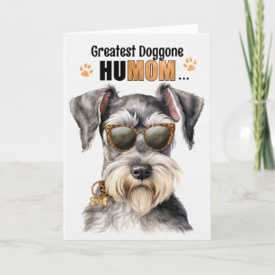 Standard Schnauzer Hund Underbarare HuMOM Mors dag Helgkort