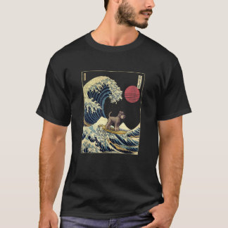 Standard Schnauzer Japanska Kanagawa Wave Funny Su T Shirt