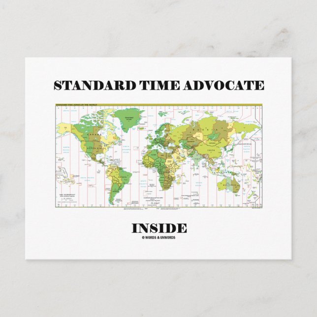 Standard Time Advocate Inside (Zona Karta) Vykort (Framsida)