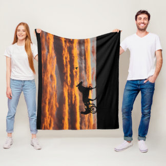 Standard-Trotting Racehorse Fleece Blanket