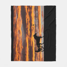 Standard-Trotting Racehorse Fleece Blanket