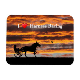 Standard-Trotting Racehorse Flexible Magnet