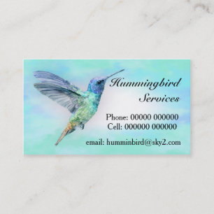 Standard visitkort för Hummingbird