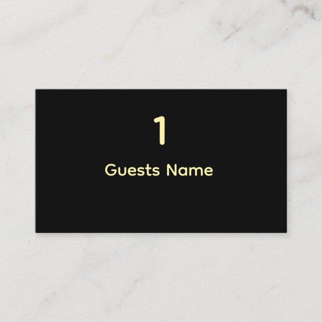 Standard Wedding Place Card Size Visitkort (Framsida)