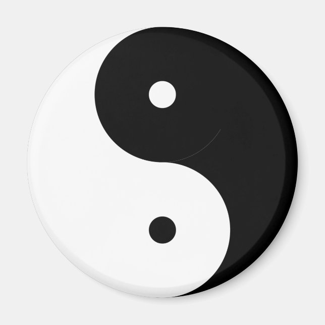Standard Yin Yang av Kenneth Yoncich Magnet (Framsidan)