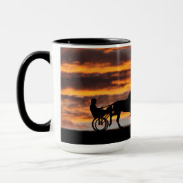 Standardborn Trotting Racehorse Coffee Mugg