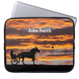 Standardborn Trotting Racehorse Laptop sleeve