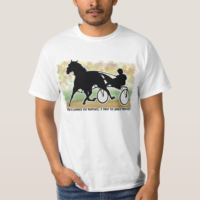 Standardbred häst t-shirt (Framsida)