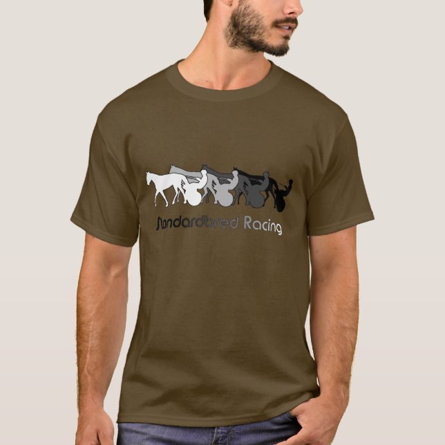 Standardbred tävlaSilhouette Tee Shirt (Framsida)