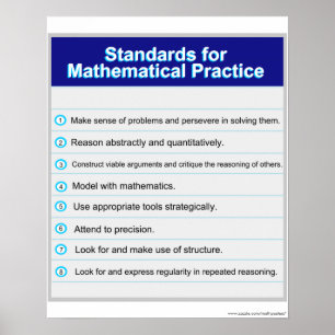 Standarder för matematisk praxis Poster