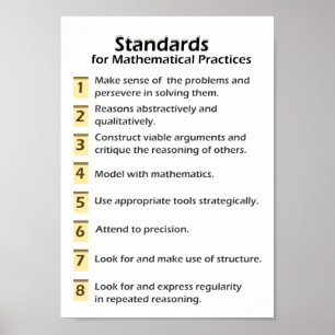 Standarder för matematiska metoder Poster