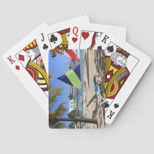 Standardindexspelkort Antigua Beach Casinokort (Baksidan)