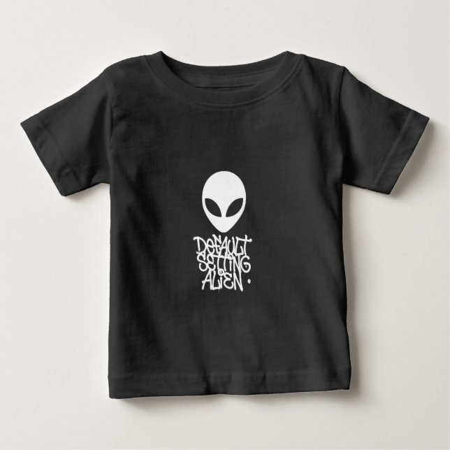 Standardinställning Alien (stil 1 svart) T Shirt (Framsida)