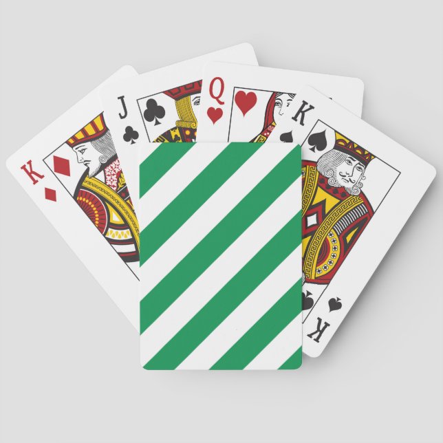 Standardkortlek med diagonala ränder spel kort (Baksidan)