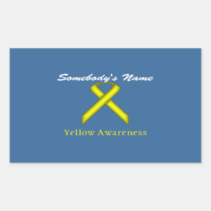 Standardmenyfliksområdet gult rektangulärt klistermärke