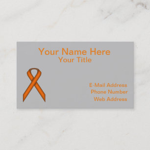 Standardmenyfliksområdet orange visitkort