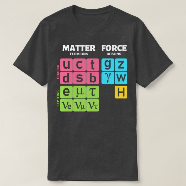 Standardmodell för partikelfysik 1 t shirt (Design framsida)