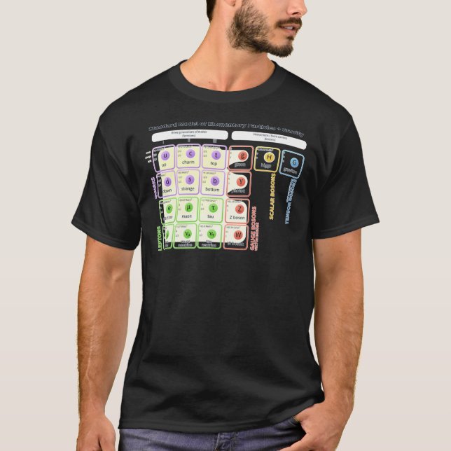 Standardmodellen för partikelfysik t shirt (Framsida)