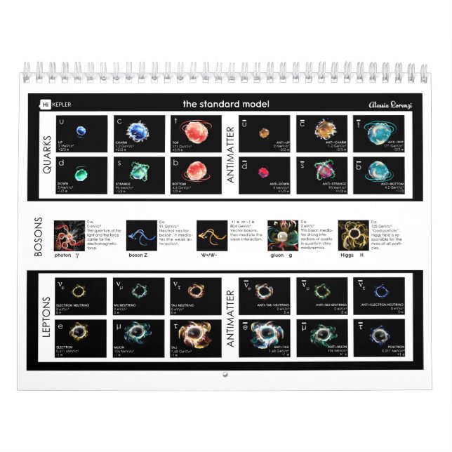 Standardmodellen för partiklar kalender (Omslag)