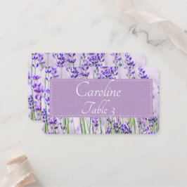 Standardplatskort för Lavender Fält Bröllop Placeringskort