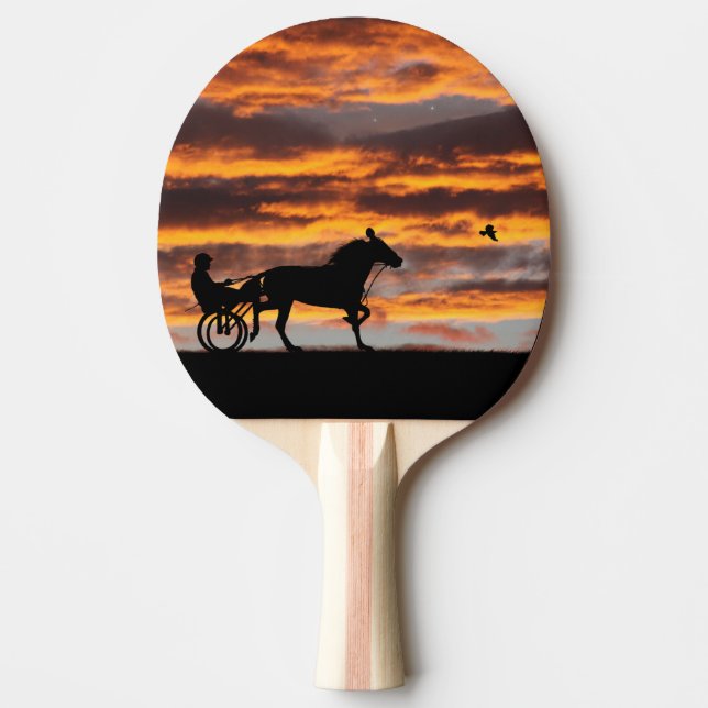 Standardrine Trottring Racehorse Ping Pong Paddle Pingisracket (Framsidan)