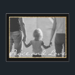 Standardvykort Chanukah Guld Inbjudan Vykort<br><div class="desc">Med standardvykort "Chanukah Lycklig Guld" kan du anpassa dig genom att lägga till foto och ändra text, "lycklig" "Fred och Kärlek" och "Alan, Adie och Jennifer". Använda ditt favoritteckensnitt stil, färg och storlekt för text. Guld Star kan redigeras genom att ändra storlek, flytta, duplicering eller borttagning. Bakgrunden till färg kan...</div>