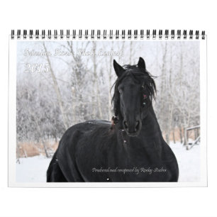 Standart format för Friesianhästfoto Kalender
