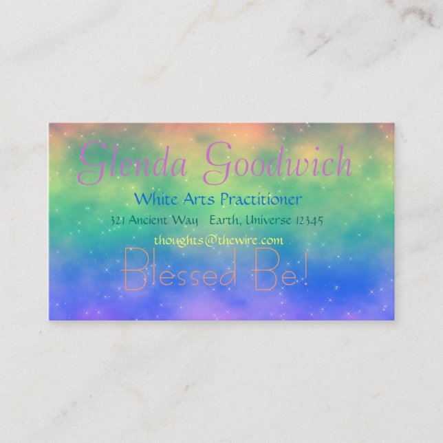 Standart kort för magisk regnbåge (Framsida)