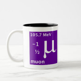 Standart modellera (muon) Två-Tonad mugg