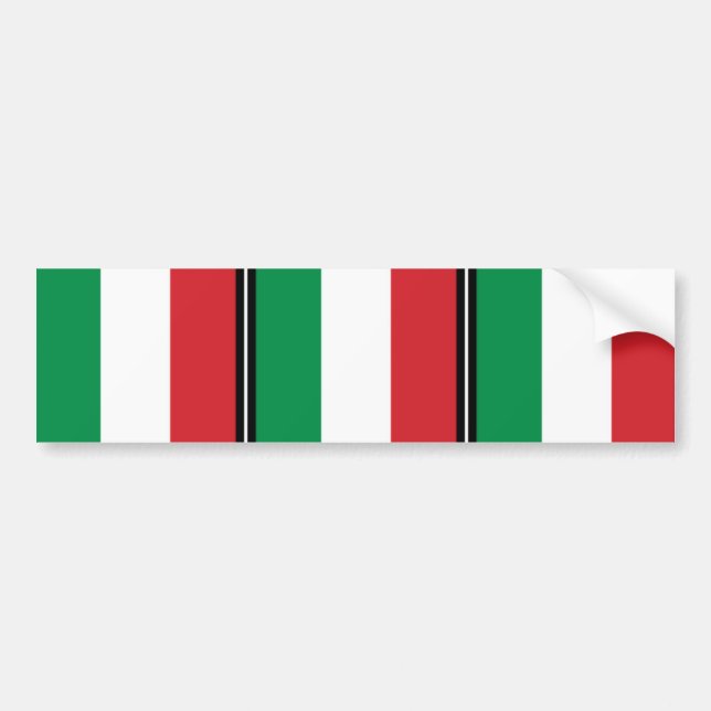 Standert av italien, italienflagga bildekal (Framsidan)