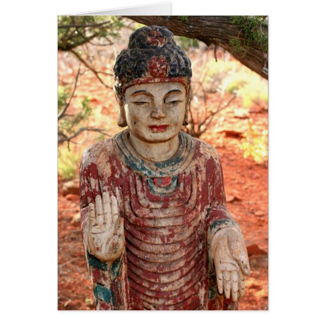Ständig Buddha i Sedona, Az Hälsningskort (Framsidan)
