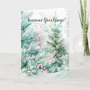 Ständig elegans i pastellblomning helgkort