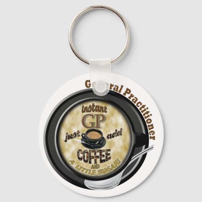 STÄNDIG GP-ADD COFFEE GENERAL PRACTISER DOKTOR NYCKELRING (Framsida)