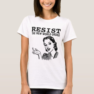 STÄNDIG STYRNING AV DEN NYA VÄRLDSORDERN DAM RETRO T SHIRT