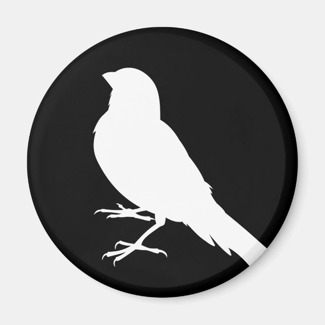Ständiga Canary Bird Magnet (Framsidan)