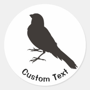 Ständiga Canary Bird Runt Klistermärke
