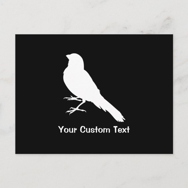 Ständiga Canary Bird Vykort (Framsida)