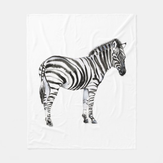 Ständiga Zebra Fleecefilt (Framsidan)