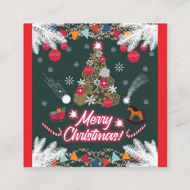 Ständigt glädje vid jul tilläggskort (Framsida)