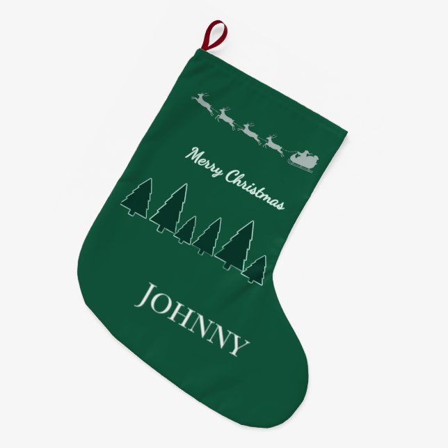 Ständigt Grön Julschakt Ljusstump Julstrumpa (Framsidan (Hängande))