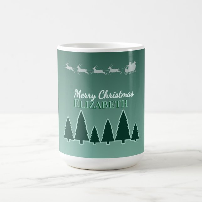 Ständigt Grön Julschakt Namn Glöd Kaffemugg (Center)