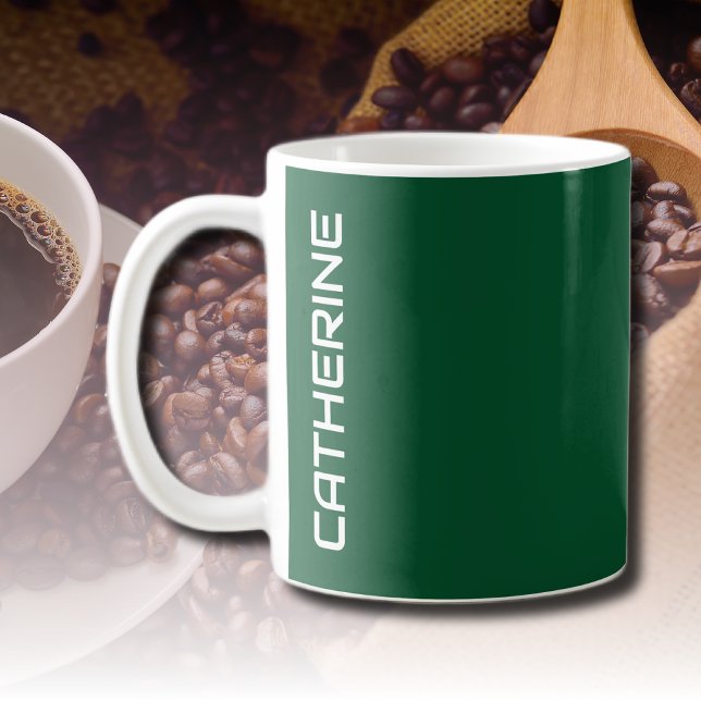 Ständigt grön personlig enfärg  kaffemugg (Skapare uppladdad)