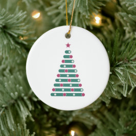 Ständigt grön rytm julgransprydnad keramik