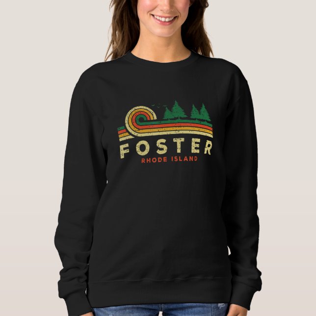 Ständigt grön solnedgång Foster Forest Rhode Islan T Shirt (Framsida)