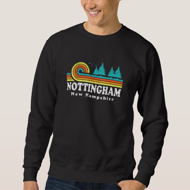 Ständigt grön solnedgång Nottingham Forest New Ham Lång Ärmad Tröja (Framsida)