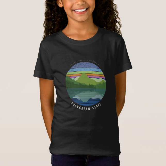 Ständigt grön stat t shirt (Framsida)