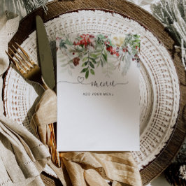 Ständigt menykort inbjudningar