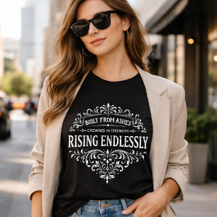 Ständigt Uppåtgående Kvinnor Vintage Typografi T Shirt