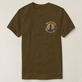 Standing Bear och Camo Rund Design T-Shirt