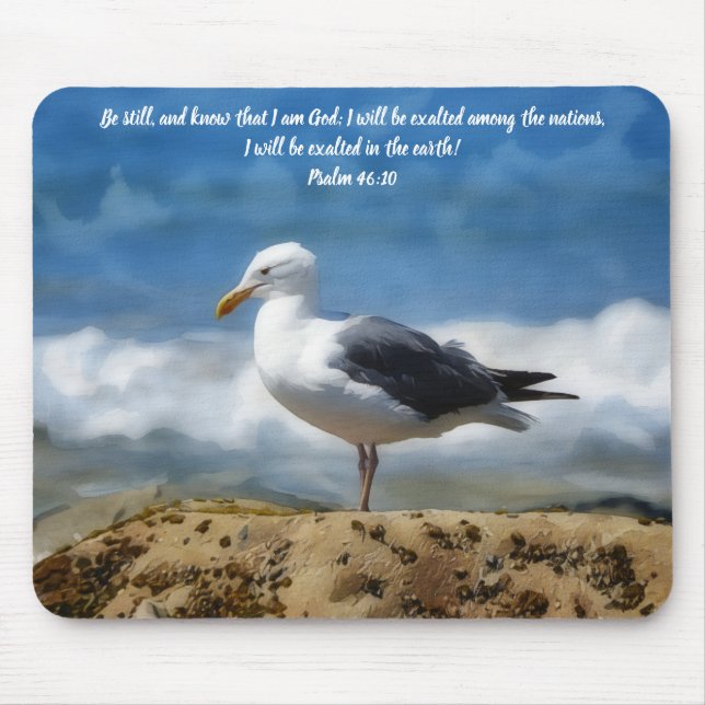 Standing Still Sea Bird Bible Verse Faith Musmatta (Framsidan)